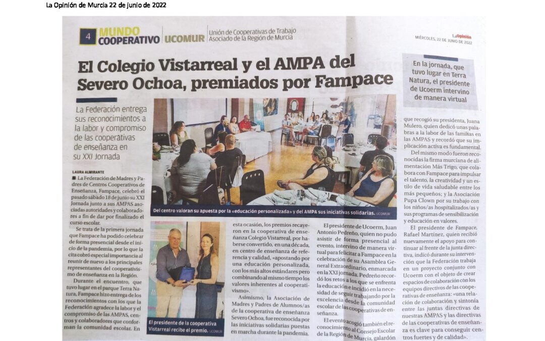 Premios FAMPACE 2022